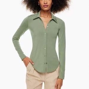 Aritzia Wilfred Pose Pistachio Sage Green Longsleeve